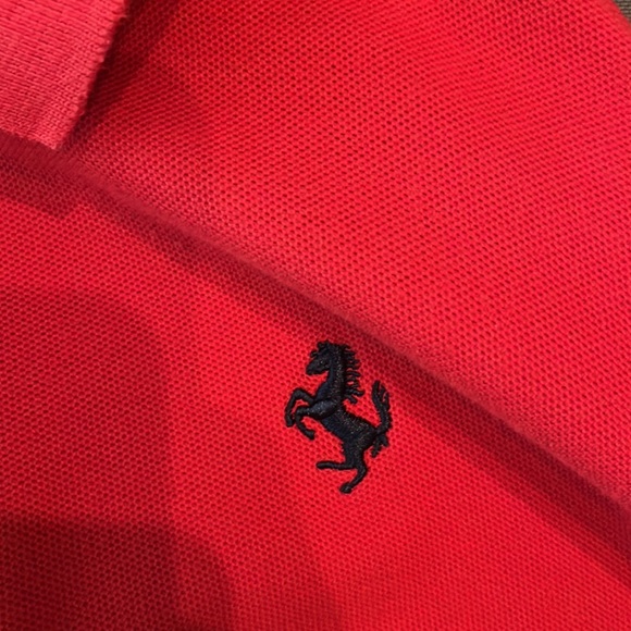GENUINE Long sleeve Ferrari Polo Shirt Small - Picture 2 of 5